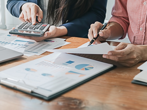 charts and reports on a desk