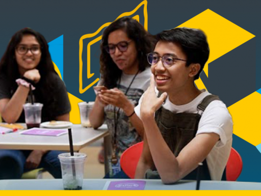 Students debate in a classroom.